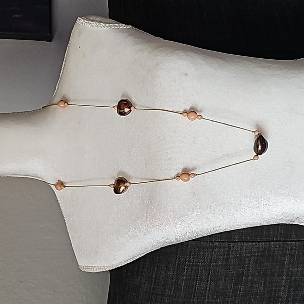 Beaded Cord Necklace 36 Inches 🖤19